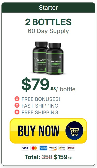 ShapeON 2 Bottle Price